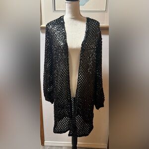 RARE VTG EDITH FLAGG Flagg SEQUIN CARDIGAN
